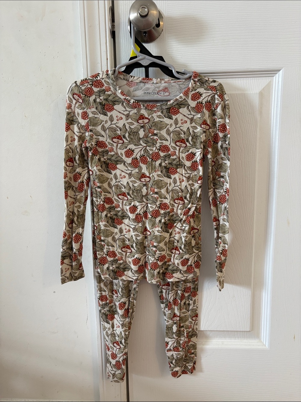 Posh Peanut Berry Mushroom Pajama Set